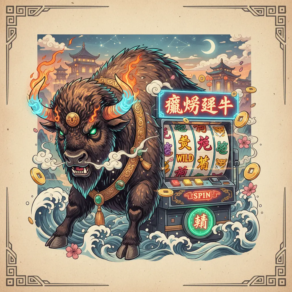 賭場老虎機 - 瘋狂野牛